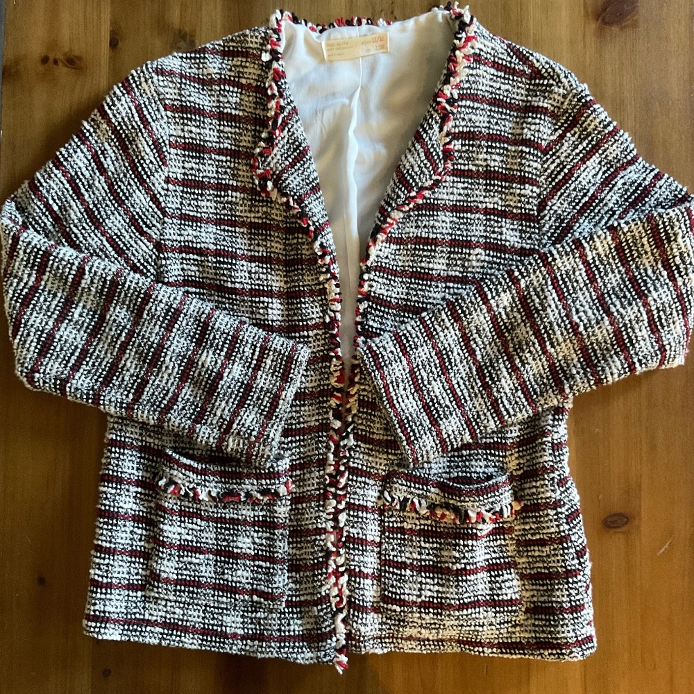 Zara Tweed Blazer Size 11-12